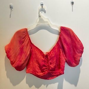 Cute cropped multi colored top